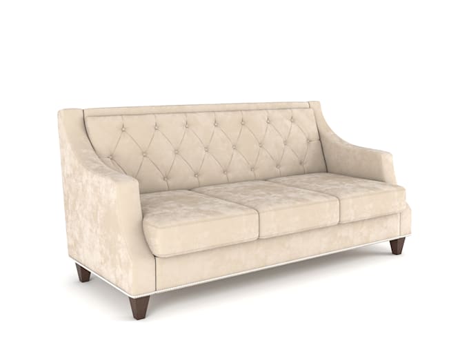 design realistic furniture model