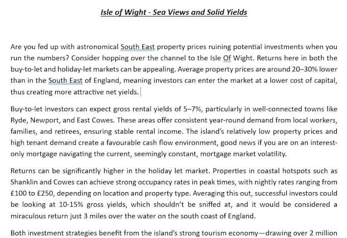 write expert UK property, real estate and construction content