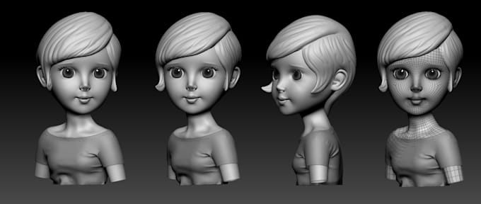 sculpt realistic 3d head model 3d face 3d mask 3d bust model for 3d printing