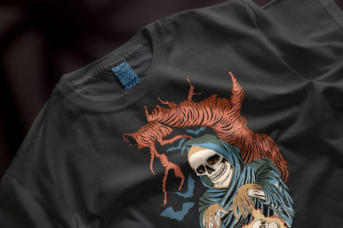 draw detailed illustration, horror and dark artwork