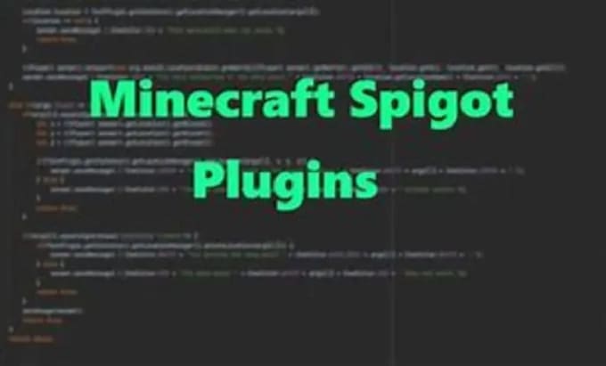 create custom minecraft plugin in spigot, bukkit or sponge