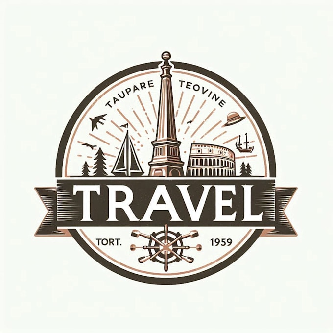 design professional travel  logo