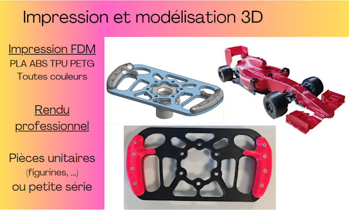 conception mécanique, prototypage et impression 3d