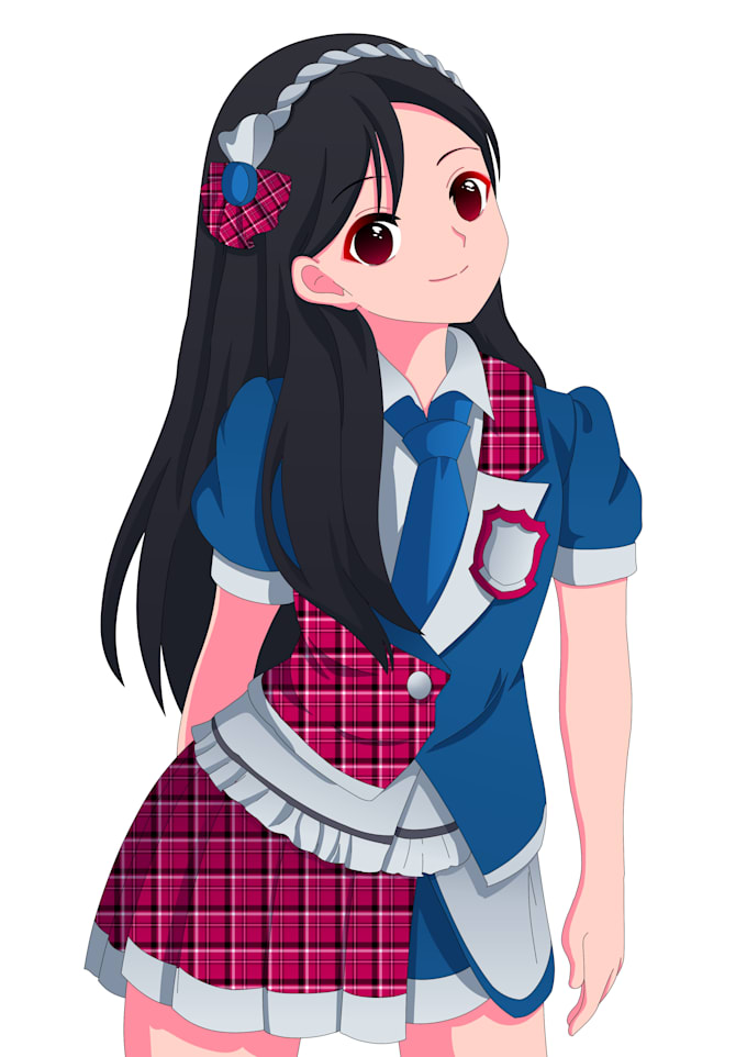 make an interesting anime character design for you
