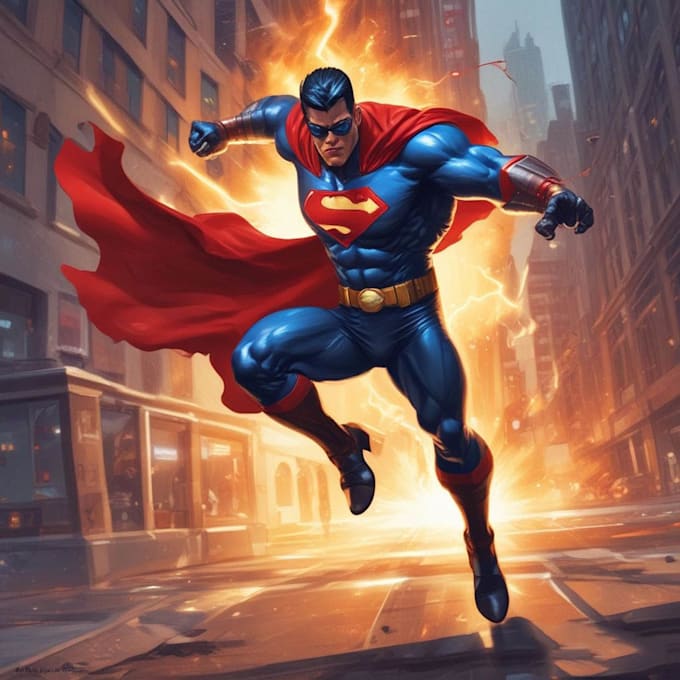 comic book artist for graphic novel  superhero