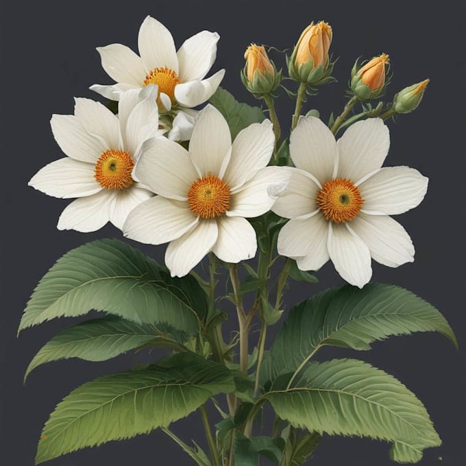 make botanical illustration art for you