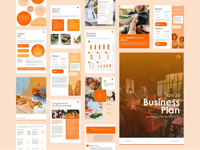write a restaurant business plan with financial projections