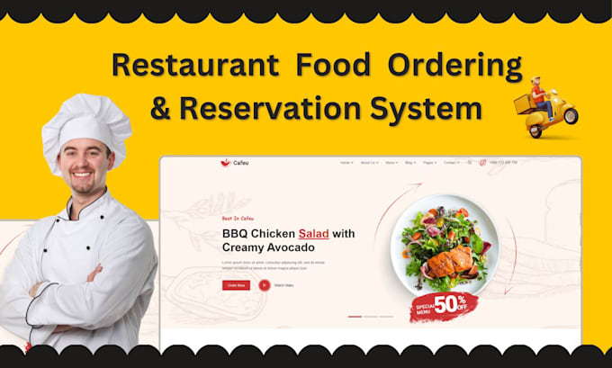 build a restaurant website with a food delivery system