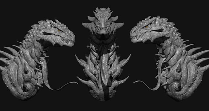 create realistic and stylized creature modelling, scuplting and texturing