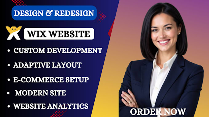 design or redesign a professional wix website, wix studio site and landing page