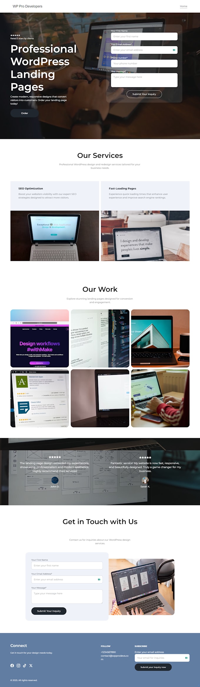 design and develop a fast, SEO optimized wordpress website or ecommerce store
