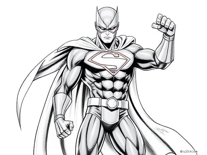 draw superhero character art