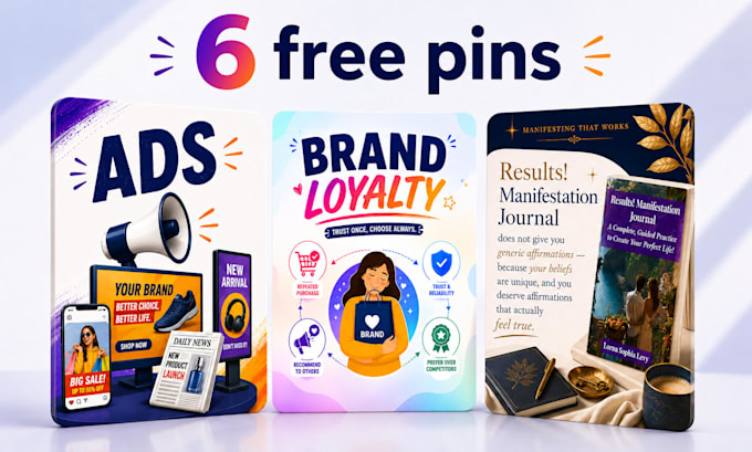 do 100 custom pinterest pin creation and design
