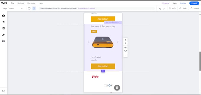 develop wix website, design and redesign