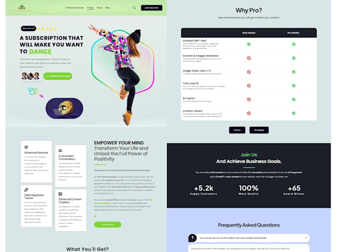 work as a wordpress developer for a subscription based website
