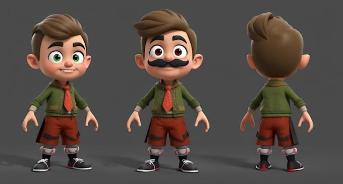 Do stylized 3d character modeling game cartoon character rigging and ...