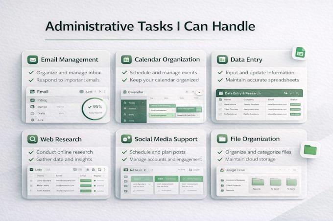 administrative virtual assistant and data entry