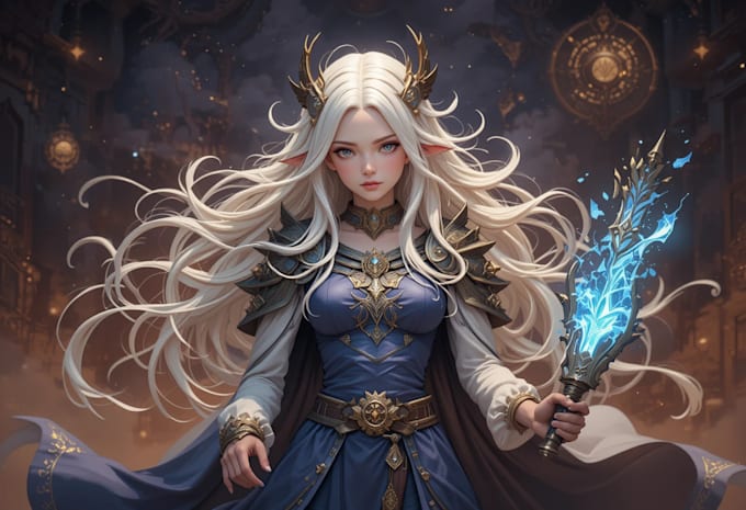 create artistic fantasy book cover design