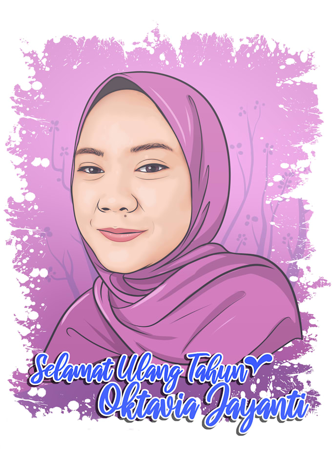 draw realistic style cartoon portrait