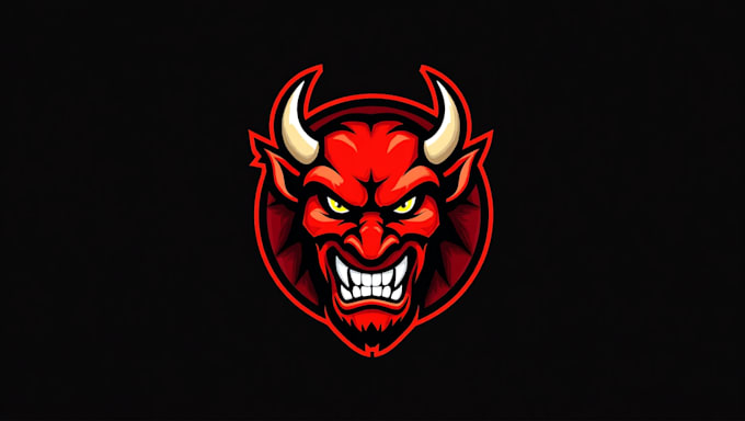 do unique devil head logo design for your business