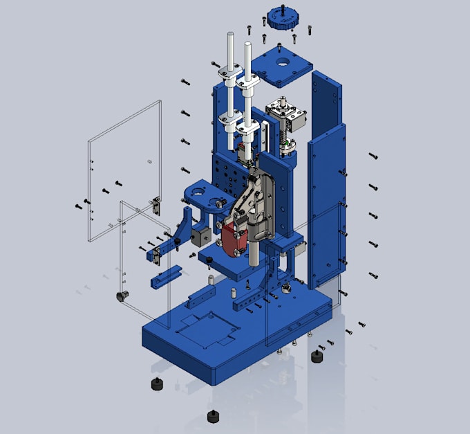 create detailed mechanical engineering drawings and simulations