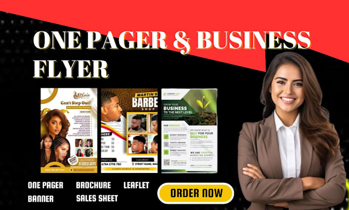 design one pager, business flyer, leaflet, post cards, sales sheet, one pager