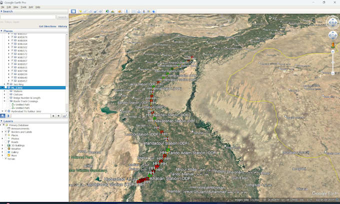 make kml or kmz file for your data by using google earth pro