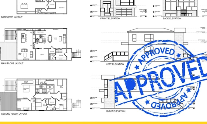 Do architectural stamp engineering drawing mep 2d floor plan for city ...
