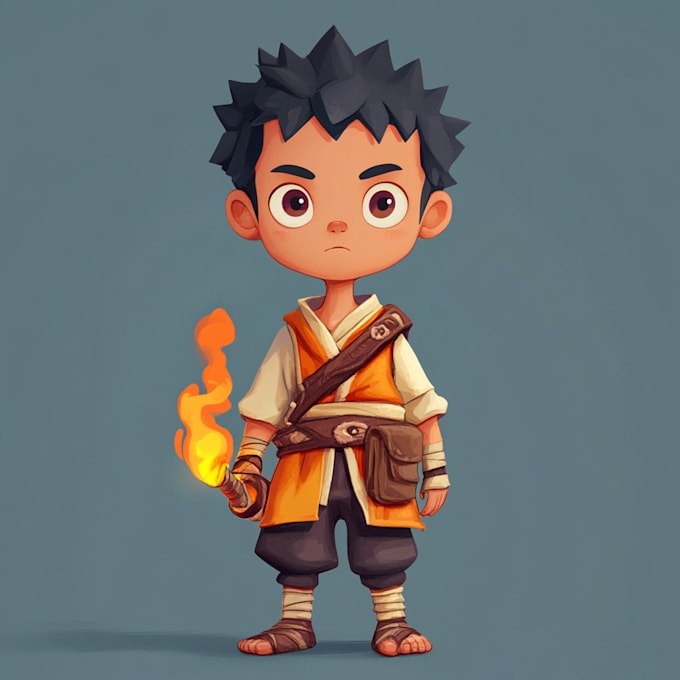 design 2d game character, environment, gui, texture,