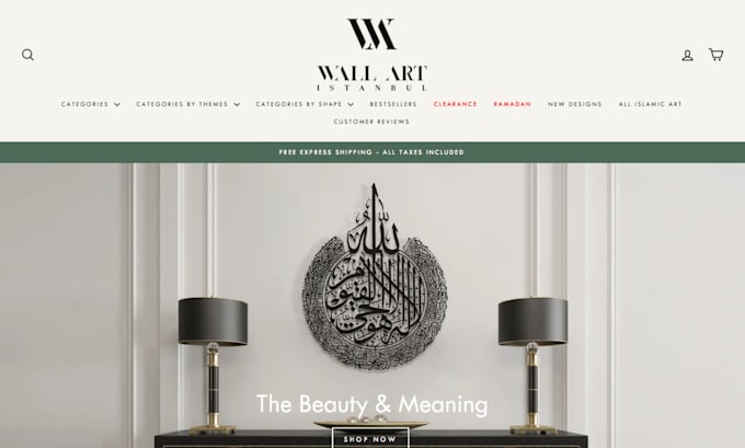 design wall art shopify store print on demand website printable wall art store