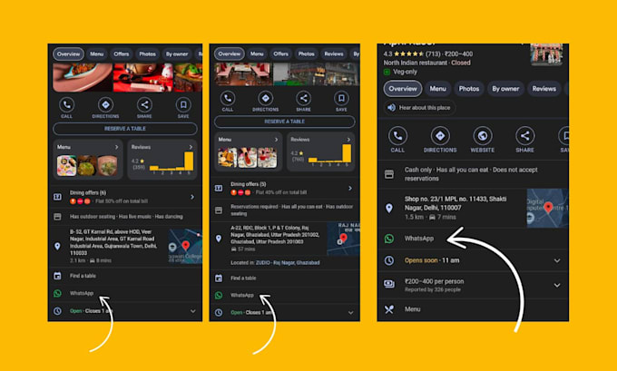 integrate whatsapp with google business profile