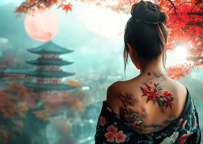 authentic japanese style tattoos for you