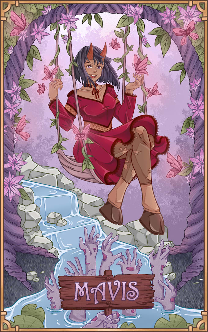 draw character design and fantasy illustration