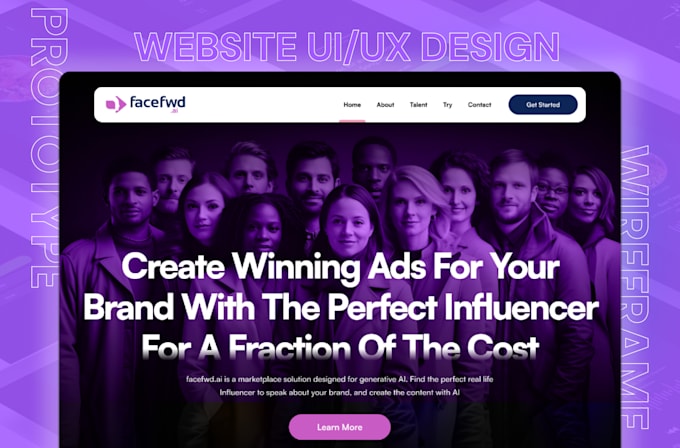 design figma website ux ui respnsive website mockup