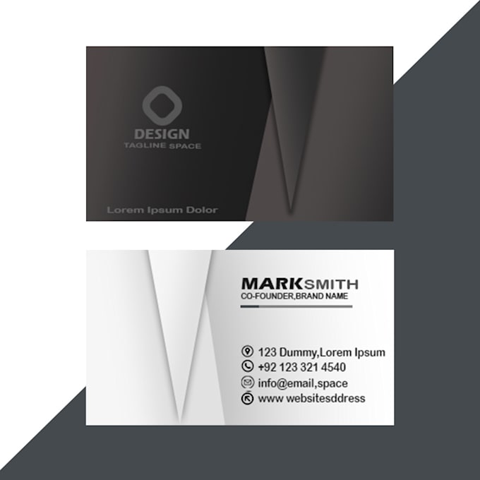 create a simple attrative business card with in 6 hours
