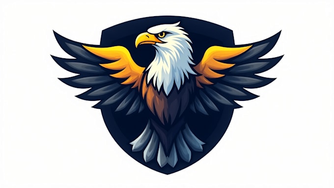 make awesome gradient eagle logo with a free vector file