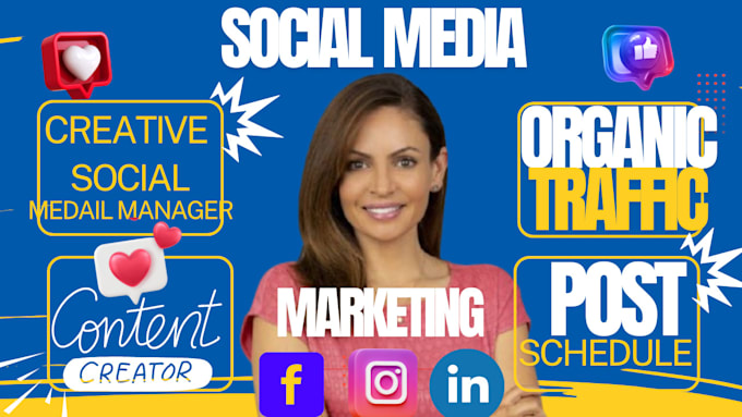 be your social media marketing manager fb linkedin tiktok social media manager