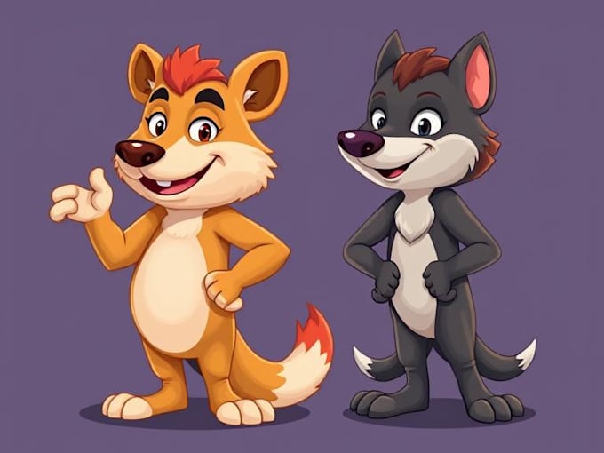create animals cartoon character illustration design