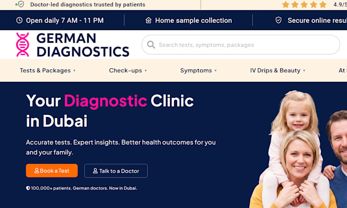 develop doctor, clinic, hospital website with wordpress cms
