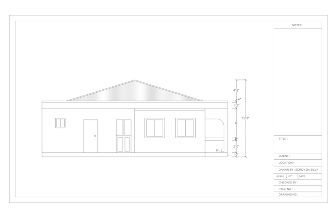 Draw 2d floorplans, elevations and sections in autocad by Edroyd | Fiverr