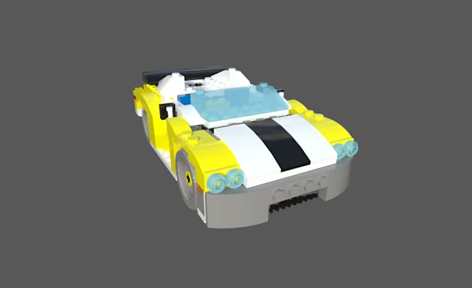 do 3d lego set design lego custom model lego cars, bike, house with instructions