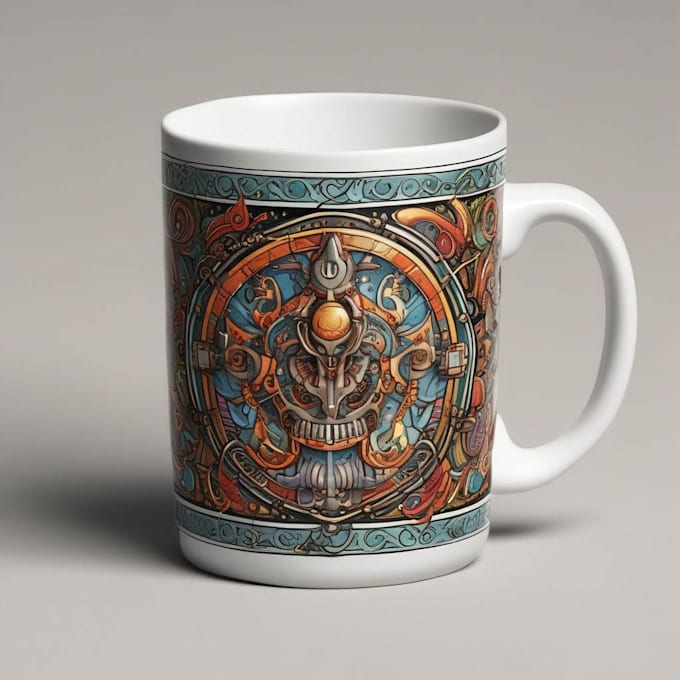 create a custom coffee mug design