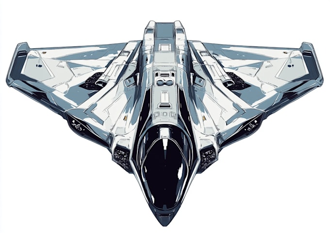 Create a sci fi spaceship concept art for you by Duazerald | Fiverr