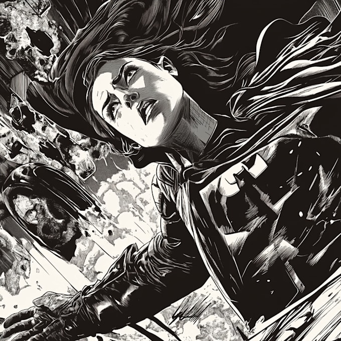 create a comic cover page design illustration