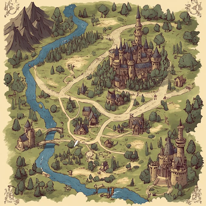 design a custom vector map in illustrator, city map, site map, event map