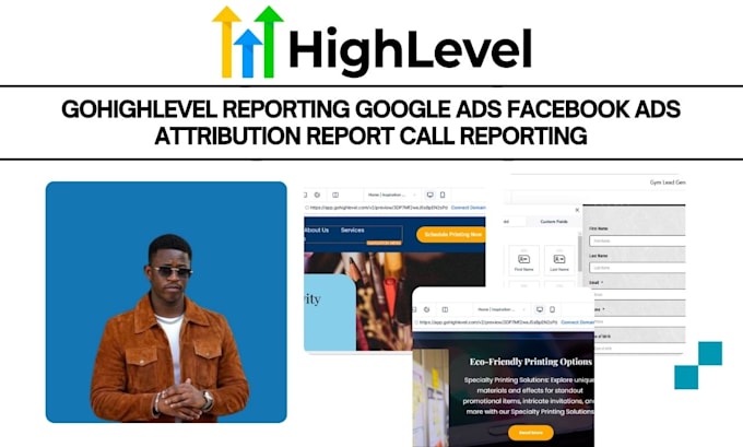 gohighlevel reporting google ads facebook ads attribution report call reporting
