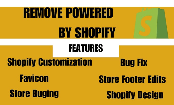 remove powered by shopify link from your store footer add favicon fix bug