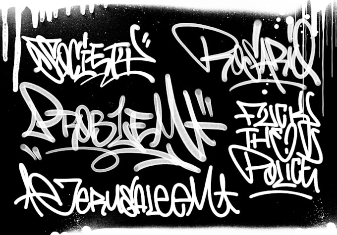 create graffiti tag for your logo or your brand vector
