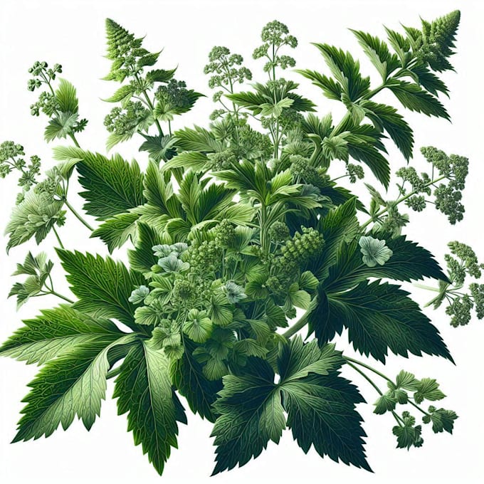 make botanical vector illustration of plant