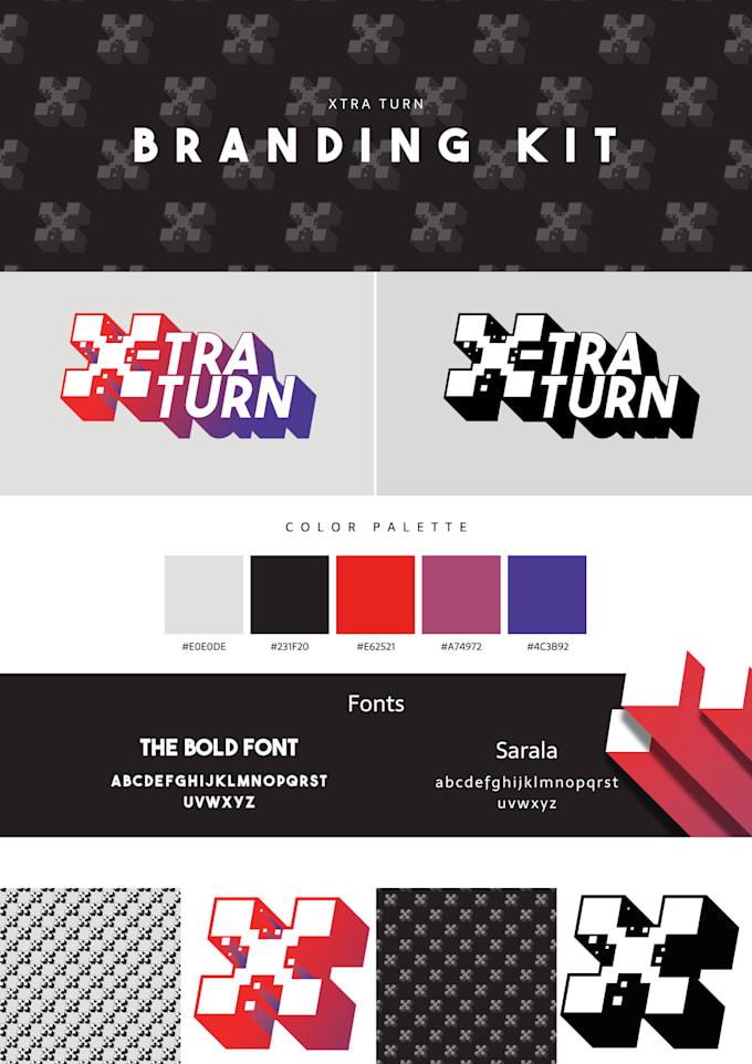 design a personalised brand kit and logo